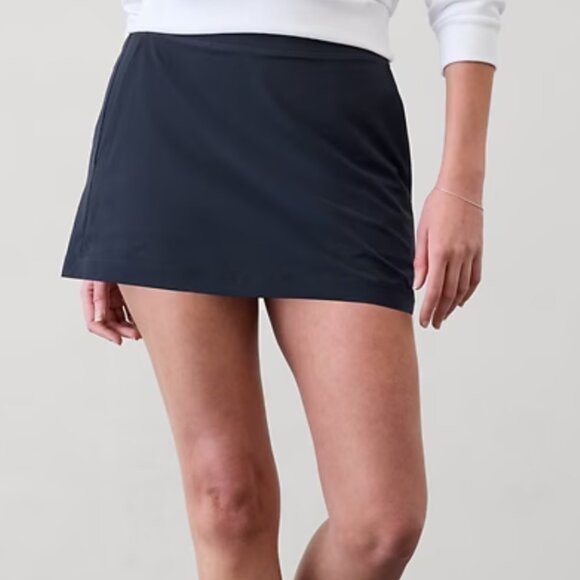 Athleta Brooklyn Mid Rise 16" Skort - Navy - Size 10 - Worn 1 Time - Picture 1 of 9